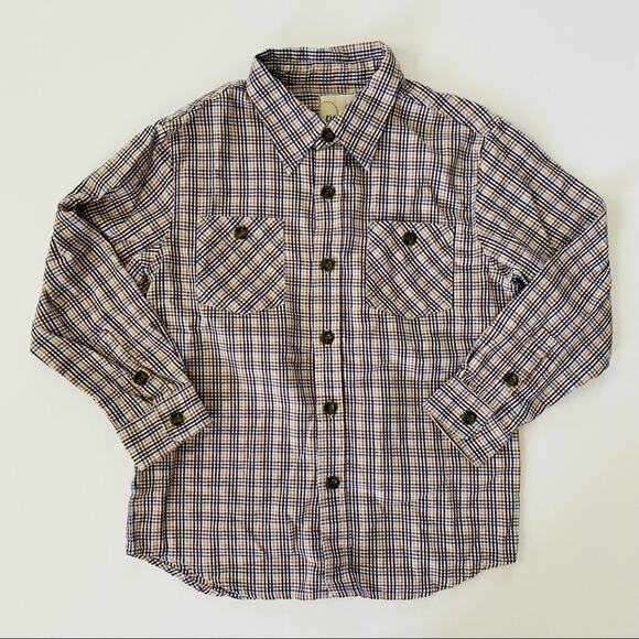 Peek | Fall Plaid button Down Casual Shirt GUC XL/10 - Picture 8 of 8